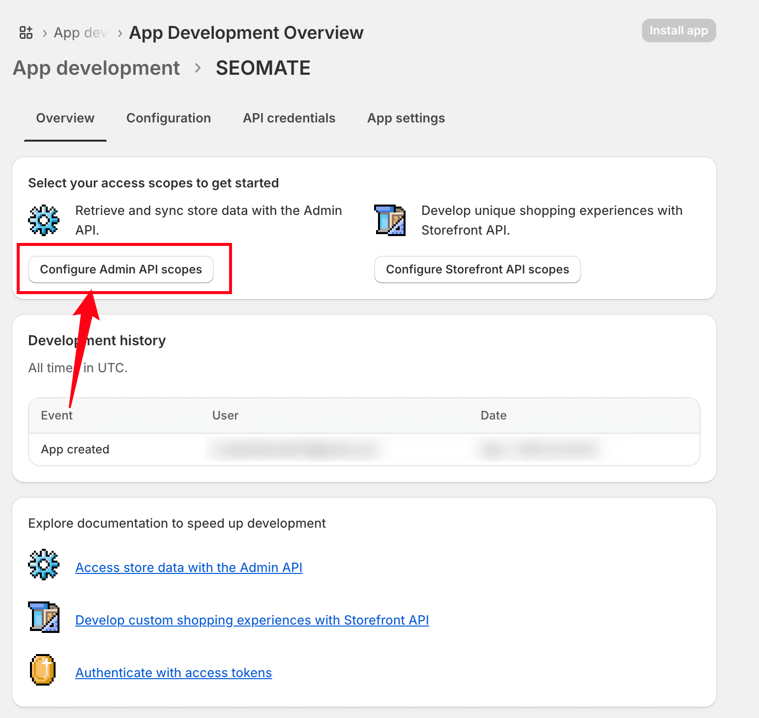 Configure Admin API Scopes